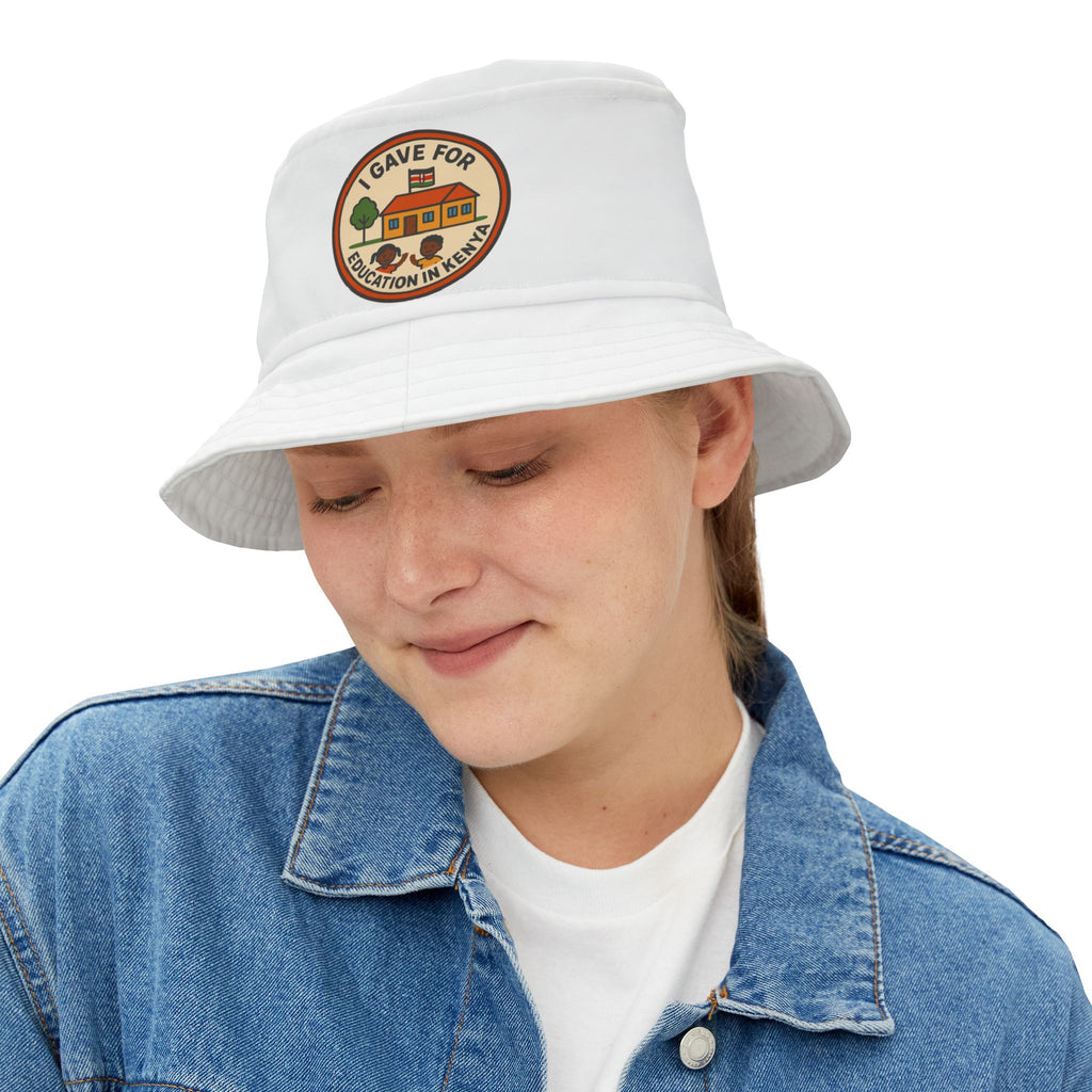 Educational Fundraiser Bucket Hat, Casual Summer Hat, Cool Outdoor Accessory, Gift for Teachers, Fundraising Merchandise
