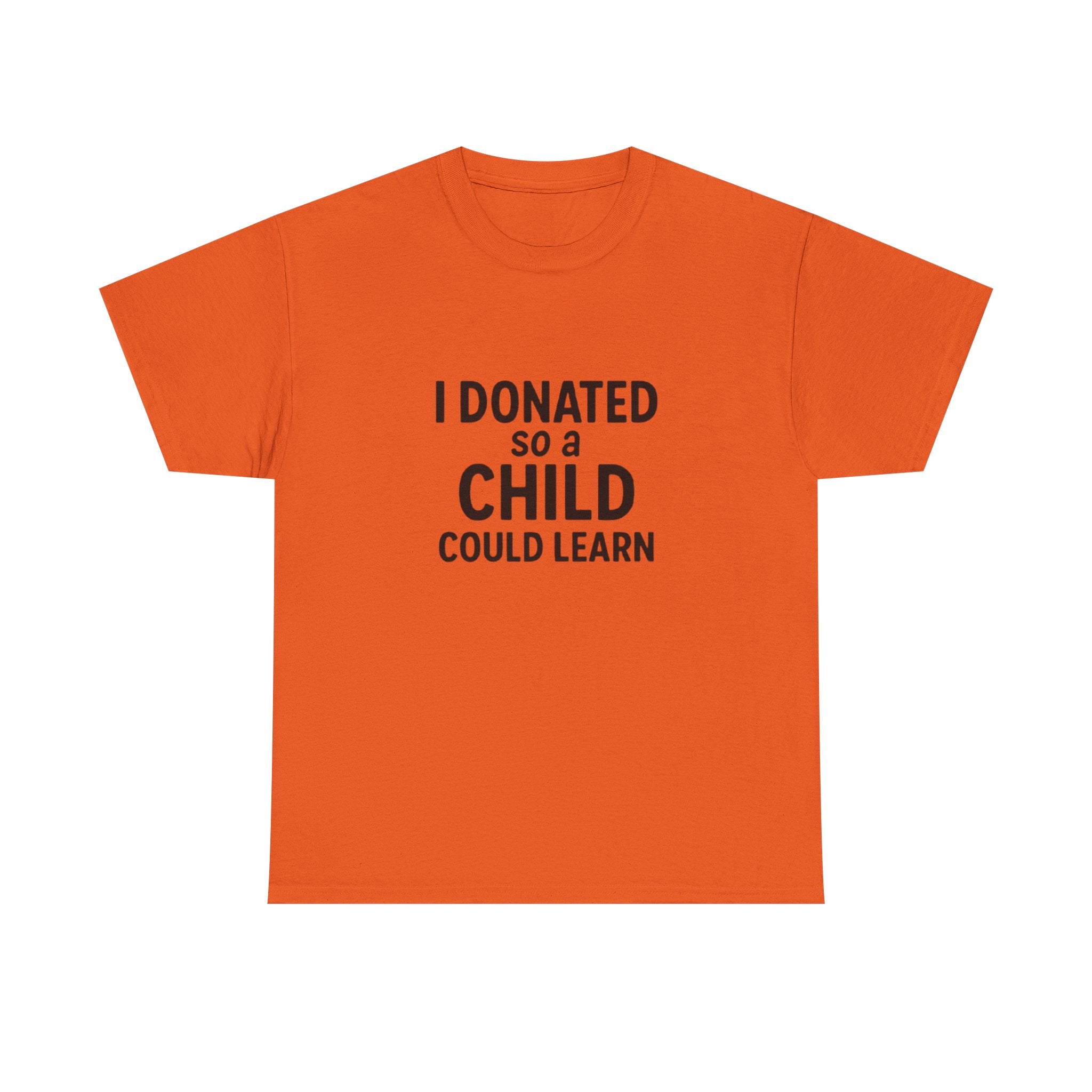 Unisex Heavy Cotton Tee - 'I Donated So a Child Could Learn' - Charity Awareness Shirt, Gift for Educators, Fundraiser Tee, Casual [...]