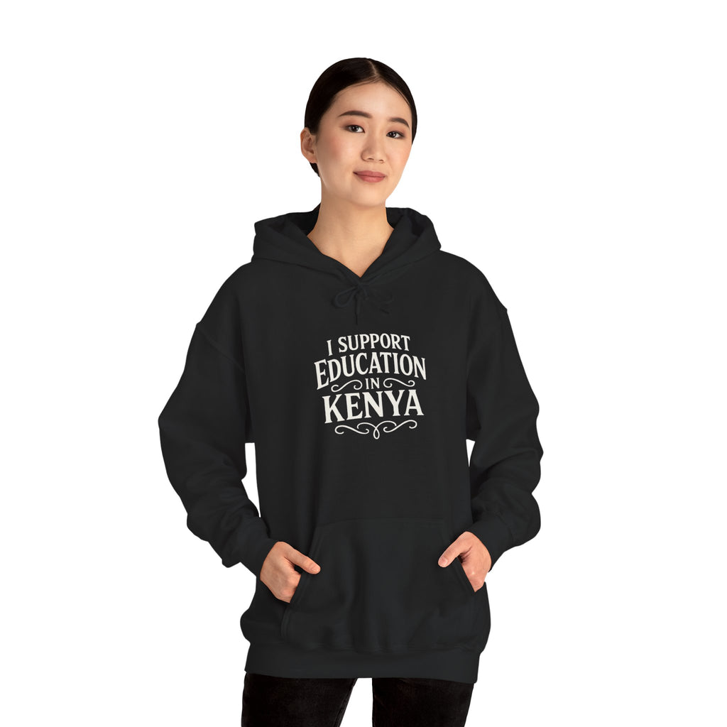 Support Education in Kenya Hoodie | Unisex Sweatshirt, Charitable Gift, Educational Awareness, Unique Apparel, Kenya Pride