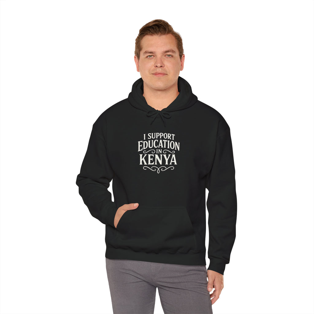 Support Education in Kenya Hoodie | Unisex Sweatshirt, Charitable Gift, Educational Awareness, Unique Apparel, Kenya Pride