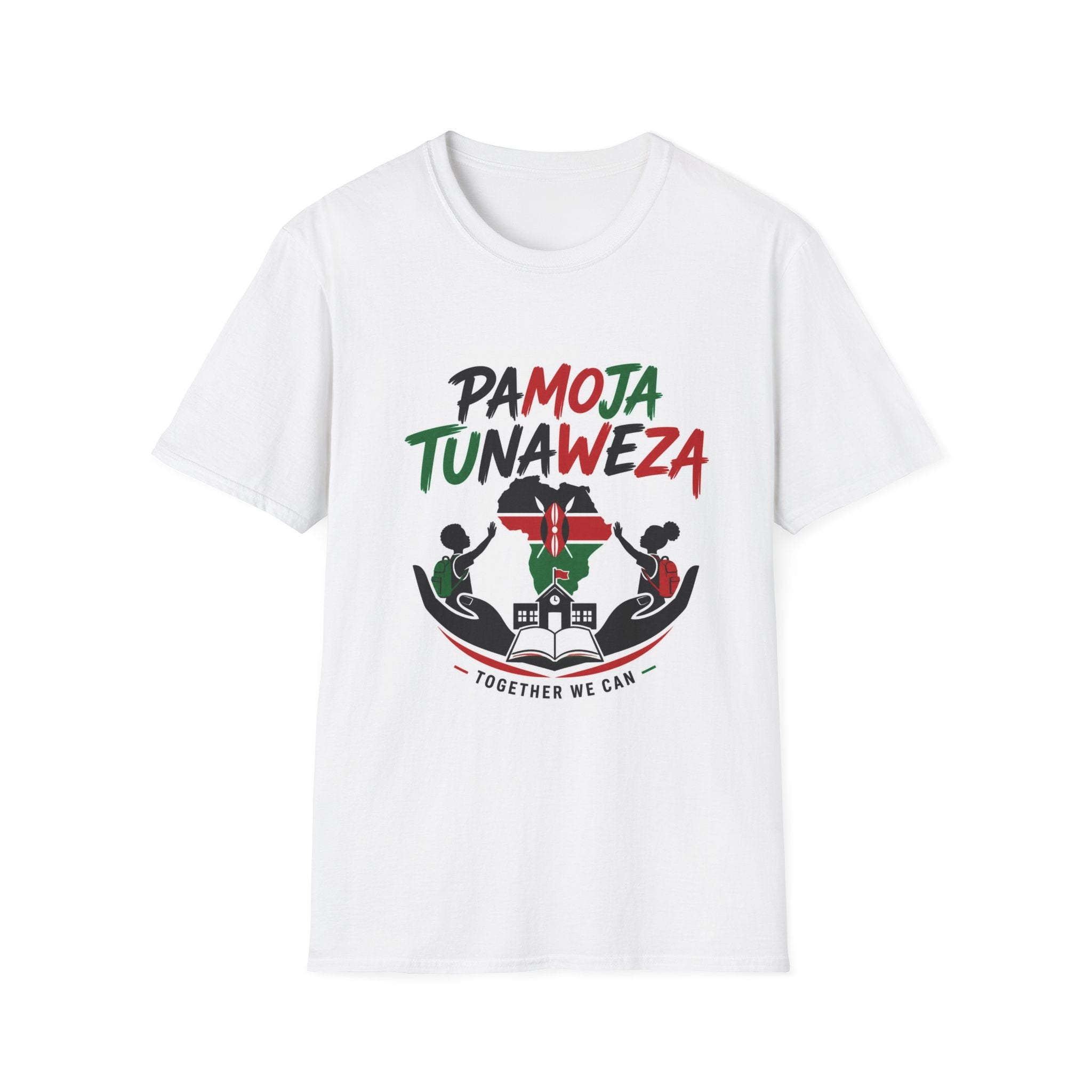 Pamoja Tunaweza T-Shirt – Kenyan Unity Graphic Tee ("Together We Can")