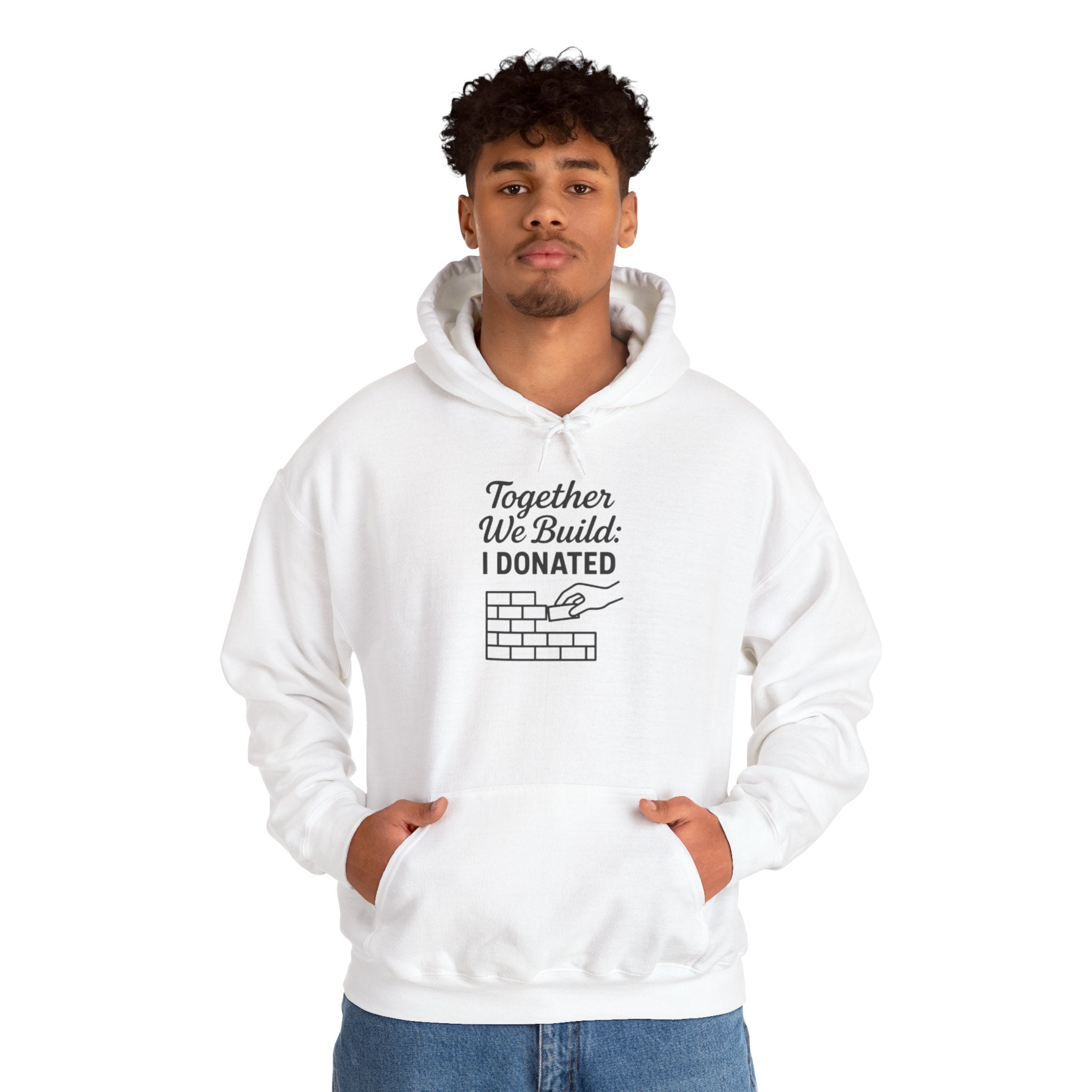 Donated Building Together Hoodie - Unisex Sweatshirt for Community Support, Gift for Volunteers, Charity Event Apparel, Fundraiser [...]