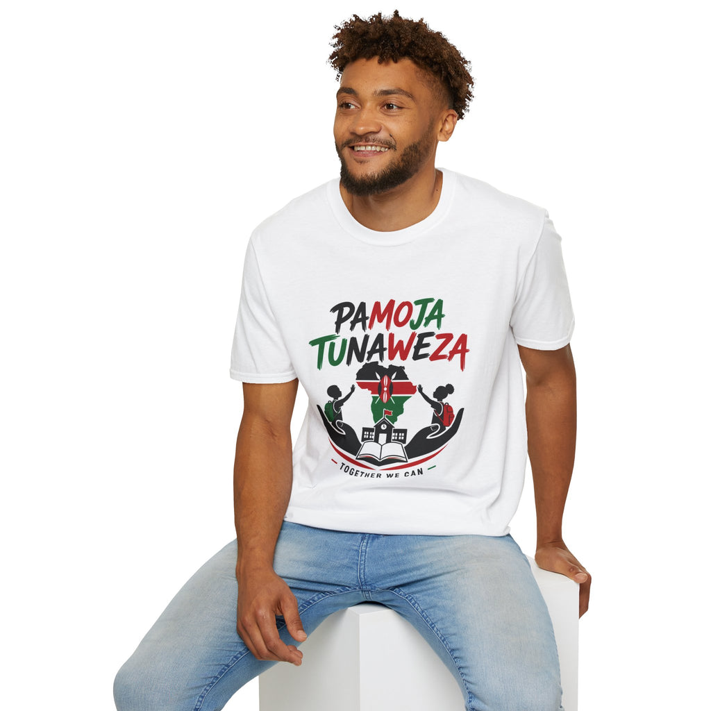 Pamoja Tunaweza T-Shirt – Kenyan Unity Graphic Tee ("Together We Can")