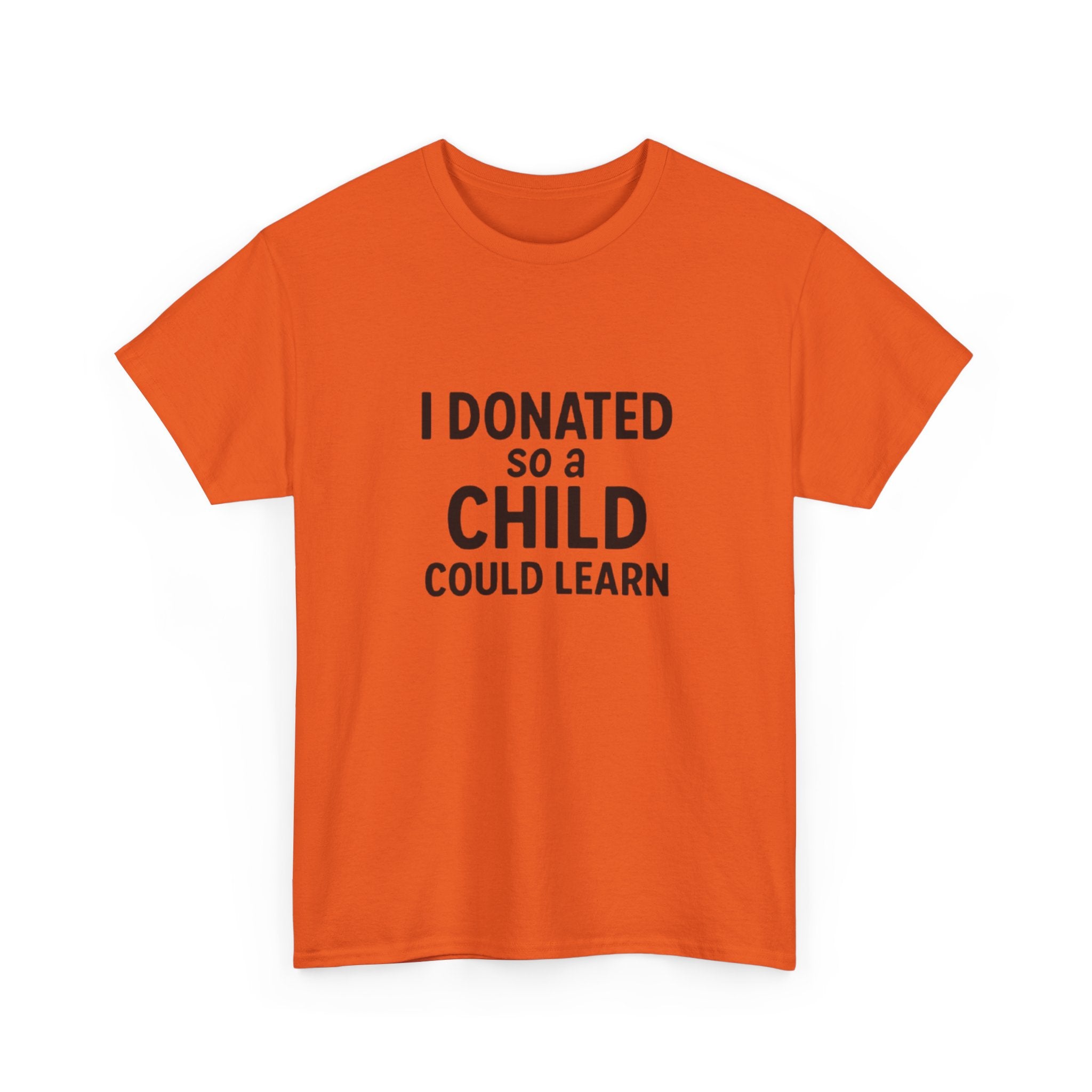 Unisex Heavy Cotton Tee - 'I Donated So a Child Could Learn' - Charity Awareness Shirt, Gift for Educators, Fundraiser Tee, Casual [...]